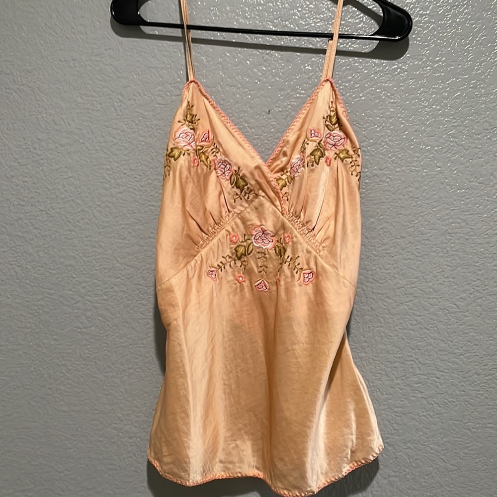NWT Layla Silk Embroidered Camisole Sz Large ❤️ - Picture 9 of 14